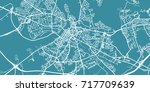 detailed vector map of limerick ... | Shutterstock .eps vector #717709639