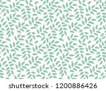 soft leaves pattern. endless... | Shutterstock .eps vector #1200886426