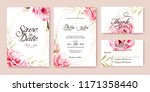 wedding invitation  save the... | Shutterstock .eps vector #1171358440