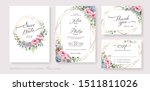wedding invitation card  save... | Shutterstock .eps vector #1511811026