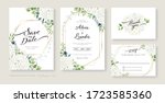 wedding invitation  save the... | Shutterstock .eps vector #1723585360