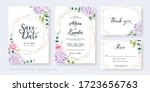 set of floral wedding... | Shutterstock .eps vector #1723656763