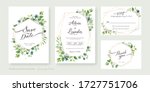 set of floral wedding... | Shutterstock .eps vector #1727751706