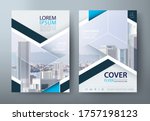 flyer design  leaflet cover... | Shutterstock .eps vector #1757198123