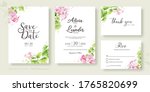 set of floral wedding... | Shutterstock .eps vector #1765820699