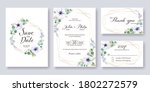 set fo wedding invitation  save ... | Shutterstock .eps vector #1802272579