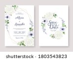 set fo wedding invitation  save ... | Shutterstock .eps vector #1803543823