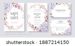 wedding invitation  save the... | Shutterstock .eps vector #1887214150