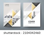 annual report brochure flyer... | Shutterstock .eps vector #2104342460