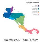 vector of political map of... | Shutterstock .eps vector #433347589