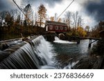 Small photo of Morningstar Mill at DeCew Falls, St. Catherine's, Ontario, Canada in the fall.