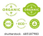 collection of green healthy... | Shutterstock .eps vector #685187983