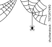 spider sign. image of black... | Shutterstock . vector #707397490