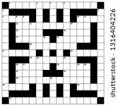 Square Crossword Puzzle Vector  ...