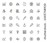 planning icon set. collection... | Shutterstock .eps vector #1445748920