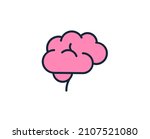 brain line icon. high quality... | Shutterstock .eps vector #2107521080