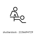 massage premium line icon.... | Shutterstock .eps vector #2156694729
