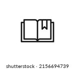 single line icon of book high... | Shutterstock .eps vector #2156694739