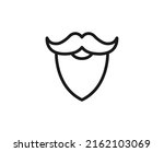 Beard Line Icon. Vector Symbol...