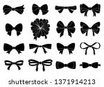 set of decorative bow for your... | Shutterstock . vector #1371914213