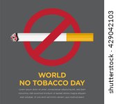 world no tobacco day. no... | Shutterstock .eps vector #429042103
