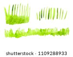 green grass on white background.... | Shutterstock . vector #1109288933