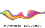  multi colored wave. stream of... | Shutterstock .eps vector #1641293590