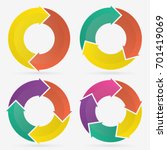 circle arrows infographic... | Shutterstock .eps vector #701419069