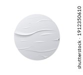 round crumpled sticker mock up | Shutterstock .eps vector #1912350610