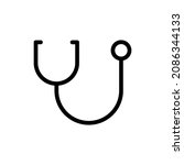 stethoscope icon vector ... | Shutterstock .eps vector #2086344133