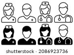 medical team icon. simple... | Shutterstock .eps vector #2086923736