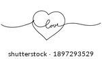 heart. happy valentines day.... | Shutterstock .eps vector #1897293529