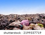 Small photo of Garbage from debris that is degraded Removal of the waste will increase the accumulation of waste in the storage area.