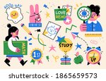 back to school collection of... | Shutterstock .eps vector #1865659573