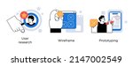 user interface development  ... | Shutterstock .eps vector #2147002549