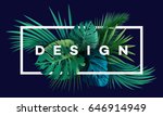 bright tropical background with ... | Shutterstock .eps vector #646914949