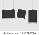 set of square vector photo... | Shutterstock .eps vector #1213282216