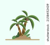 coconut vector symbol vector... | Shutterstock .eps vector #2158452439