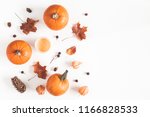 Autumn Composition. Pumpkins ...