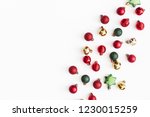 christmas composition.... | Shutterstock . vector #1230015259