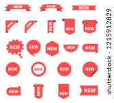new sticker set labels. product ... | Shutterstock .eps vector #1215912829