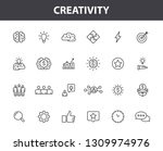 set of 24 creativity and idea... | Shutterstock .eps vector #1309974976