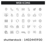 set of web icons in line style. ... | Shutterstock .eps vector #1402445930