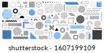 set of 100 geometric shapes.... | Shutterstock .eps vector #1607199109