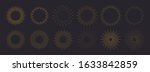 sunburst set. big collection... | Shutterstock .eps vector #1633842859