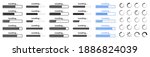 big set loading icons. loading. ... | Shutterstock .eps vector #1886824039