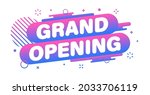 modern banner grand opening.... | Shutterstock .eps vector #2033706119