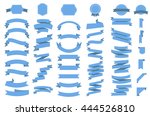 ribbon vector icon set blue... | Shutterstock .eps vector #444526810
