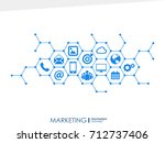 marketing mechanism concept.... | Shutterstock .eps vector #712737406