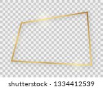 gold shiny rectangular frame... | Shutterstock .eps vector #1334412539